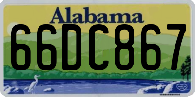 AL license plate 66DC867