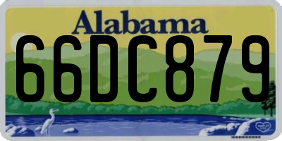 AL license plate 66DC879