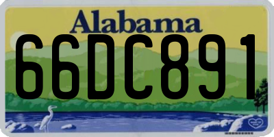 AL license plate 66DC891