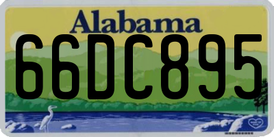 AL license plate 66DC895