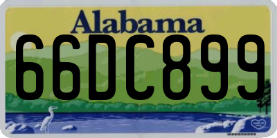 AL license plate 66DC899