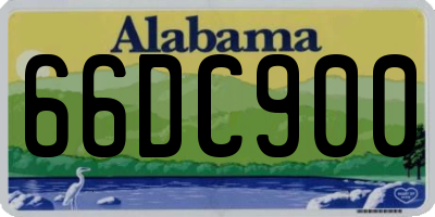 AL license plate 66DC900