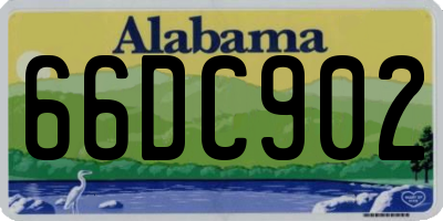 AL license plate 66DC902