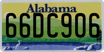 AL license plate 66DC906