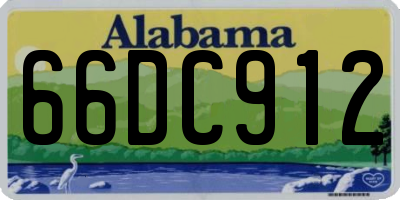 AL license plate 66DC912