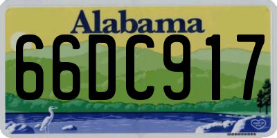 AL license plate 66DC917