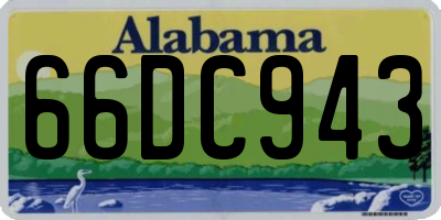 AL license plate 66DC943