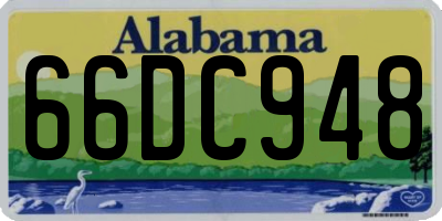 AL license plate 66DC948