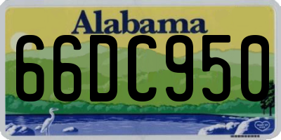 AL license plate 66DC950