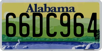 AL license plate 66DC964