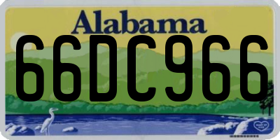 AL license plate 66DC966