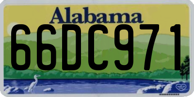 AL license plate 66DC971