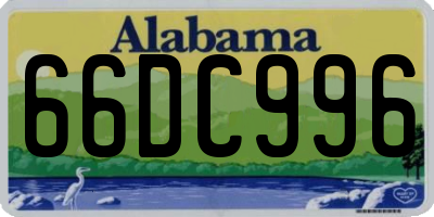 AL license plate 66DC996