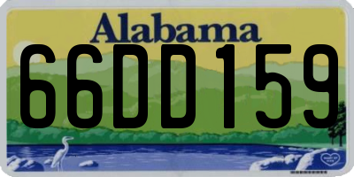 AL license plate 66DD159