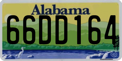 AL license plate 66DD164