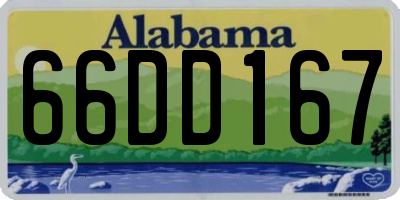 AL license plate 66DD167