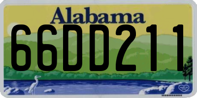 AL license plate 66DD211