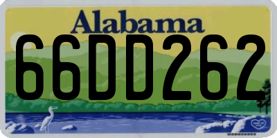 AL license plate 66DD262
