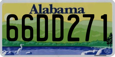 AL license plate 66DD271
