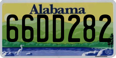 AL license plate 66DD282