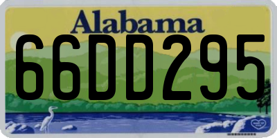 AL license plate 66DD295
