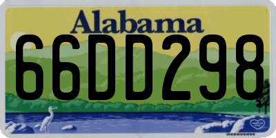 AL license plate 66DD298