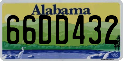AL license plate 66DD432