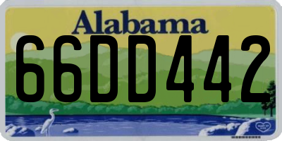 AL license plate 66DD442