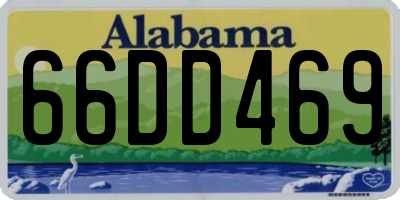 AL license plate 66DD469