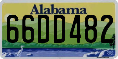 AL license plate 66DD482