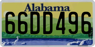 AL license plate 66DD496