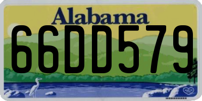 AL license plate 66DD579