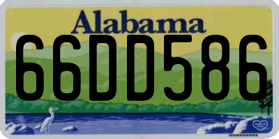 AL license plate 66DD586