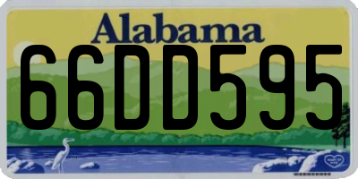 AL license plate 66DD595