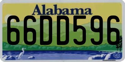 AL license plate 66DD596