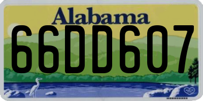AL license plate 66DD607