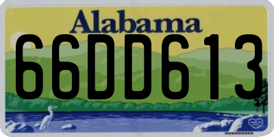 AL license plate 66DD613
