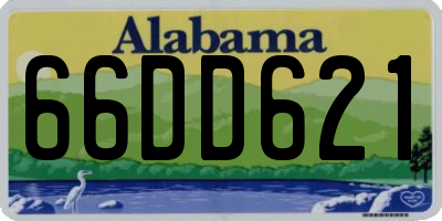 AL license plate 66DD621