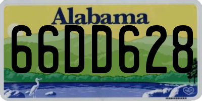 AL license plate 66DD628