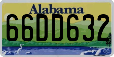 AL license plate 66DD632