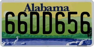 AL license plate 66DD656