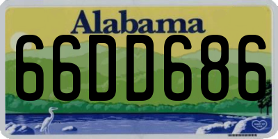 AL license plate 66DD686