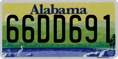 AL license plate 66DD691