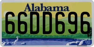 AL license plate 66DD696