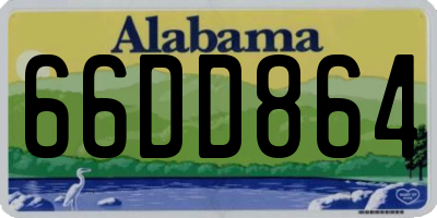 AL license plate 66DD864