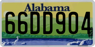 AL license plate 66DD904