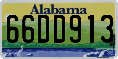 AL license plate 66DD913