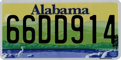 AL license plate 66DD914
