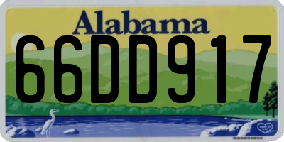 AL license plate 66DD917