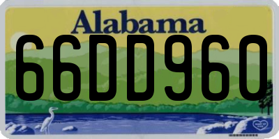 AL license plate 66DD960